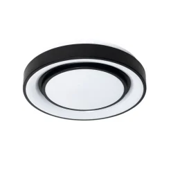 Schicke moderne Deckenleuchte schwarz 38 cm inkl. LED und RGB - Jochie