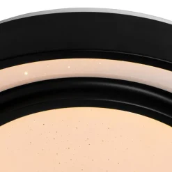 Schicke moderne Deckenleuchte schwarz 38 cm inkl. LED und RGB - Jochie