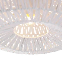 Schicke Retro-Deckenleuchte weiß inkl. WLAN A60 - Lina