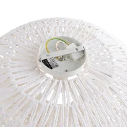 Schicke Retro-Deckenleuchte weiß inkl. WLAN A60 - Lina