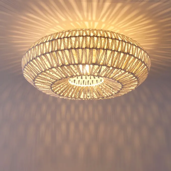 Schicke Retro-Deckenleuchte weiß inkl. WLAN A60 - Lina