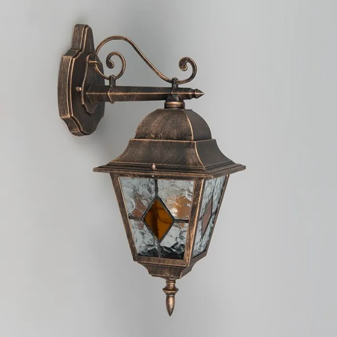 Schicke Vintage Außenwandlaterne Bronze inkl. Wifi A60 - Antigua