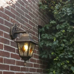 Schicke Vintage Außenwandlaterne Bronze inkl. Wifi A60 - Antigua