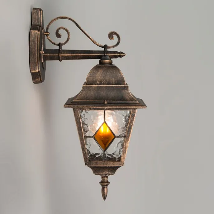 Schicke Vintage Außenwandlaterne Bronze inkl. Wifi A60 - Antigua