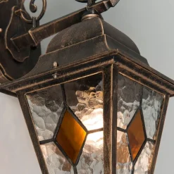 Schicke Vintage Außenwandlaterne Bronze inkl. Wifi A60 - Antigua