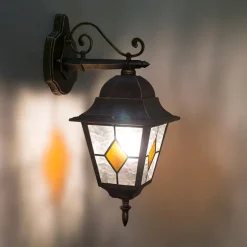 Schicke Vintage Außenwandlaterne Bronze inkl. Wifi A60 - Antigua