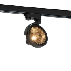 Schienenspot Schwarz für 3-Phasen Schiene GU10 111mm - 3-Phasen Master Honey