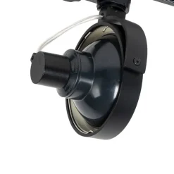 Schienenspot Schwarz für 3-Phasen Schiene GU10 111mm - 3-Phasen Master Honey