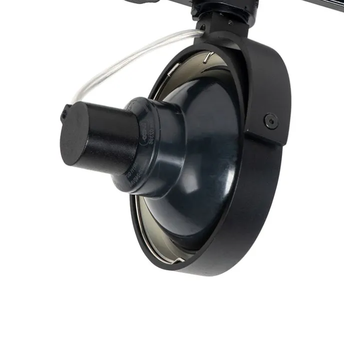 Schienenspot Schwarz für 3-Phasen Schiene GU10 111mm - 3-Phasen Master Honey