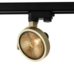 Schienenstrahler Gold für 3-Phasenschiene GU10 111mm - 3-Phasen Master Honey