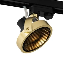 Schienenstrahler Gold für 3-Phasenschiene GU10 111mm - 3-Phasen Master Honey