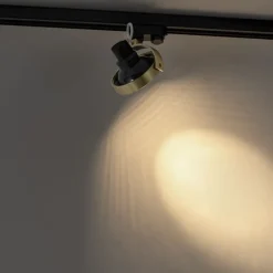 Schienenstrahler Gold für 3-Phasenschiene GU10 111mm - 3-Phasen Master Honey