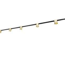 Schienensystem Gold und Schwarz mit 5 Spots 1-phasig - Rondoo Up