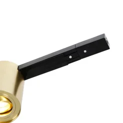 Schienensystem Gold und Schwarz mit 5 Spots 1-phasig - Rondoo Up