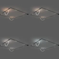 Schienensystem mit 6 Deckenleuchten und 2 Pendelleuchten Schwarz 1-phasig - Magnetic Marra Tautau
