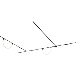 Schienensystem mit 6 Deckenleuchten und 2 Pendelleuchten Schwarz 1-phasig - Magnetic Marra Tautau