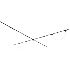 Schienensystem mit 6 Deckenleuchten und 2 Pendelleuchten Schwarz 1-phasig - Magnetic Marra Tautau