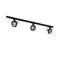 Schienensystem mit 3 Punkten schwarz 1-phasig - Go