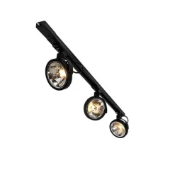 Schienensystem mit 3 Punkten schwarz 1-phasig - Go