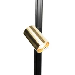 Schienensystem mit 5 Punkten 1-phasig schwarz mit Gold - Jeana