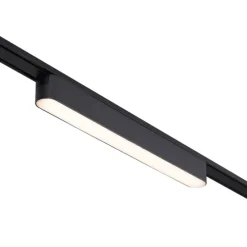 Schienensystem mit 10 schwarzen Leuchten 1-phasig - Magnetic Samson Cassie Marra