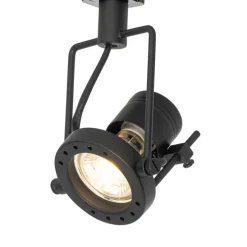 Schienensystem mit 3 Spots 1-phasig schwarz - Sulux