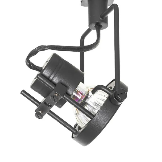 Schienensystem mit 3 Spots 1-phasig schwarz - Sulux