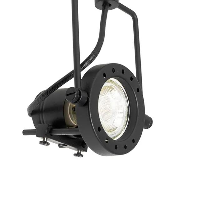 Schienensystem mit 3 Spots 1-phasig schwarz - Sulux