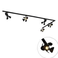 Schienensystem mit 5 Spots schwarz - Film