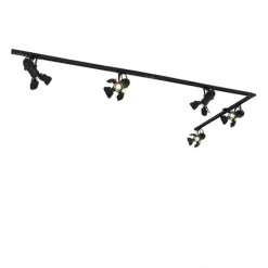 Schienensystem mit 5 Spots schwarz - Film