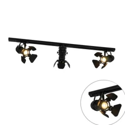 Schienensystem mit 3 Spots schwarz - Film