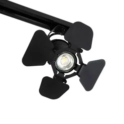 Schienensystem mit 3 Spots schwarz - Film