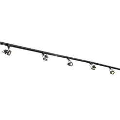 Schienensystem mit 5 Spots 1-phasig schwarz - Sulux
