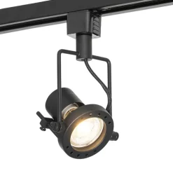 Schienensystem mit 5 Spots 1-phasig schwarz - Sulux