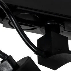 Schienensystem mit 5 Spots schwarz 1-phasig - Go