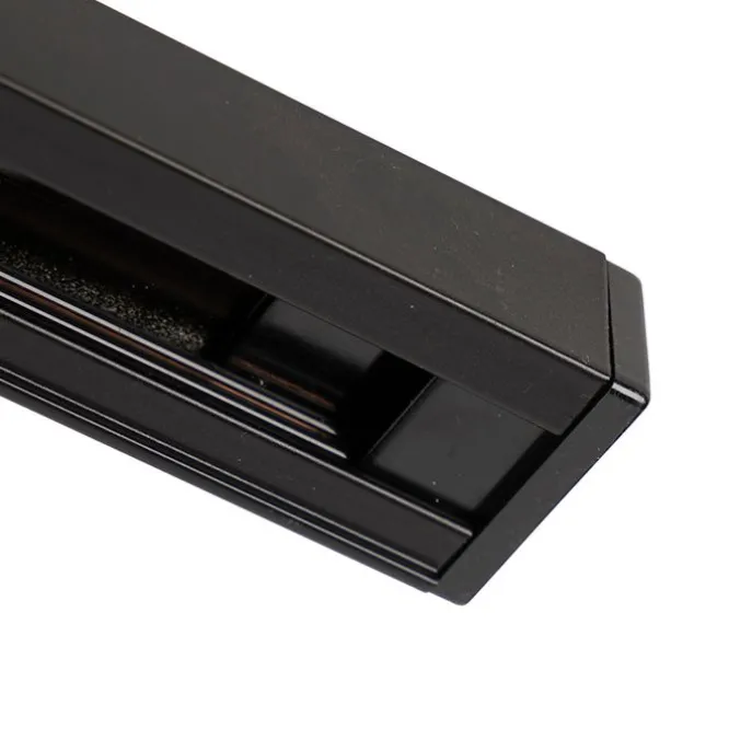 Schienensystem mit 3 Spots 1-phasig schwarz mit Gold - Jeana