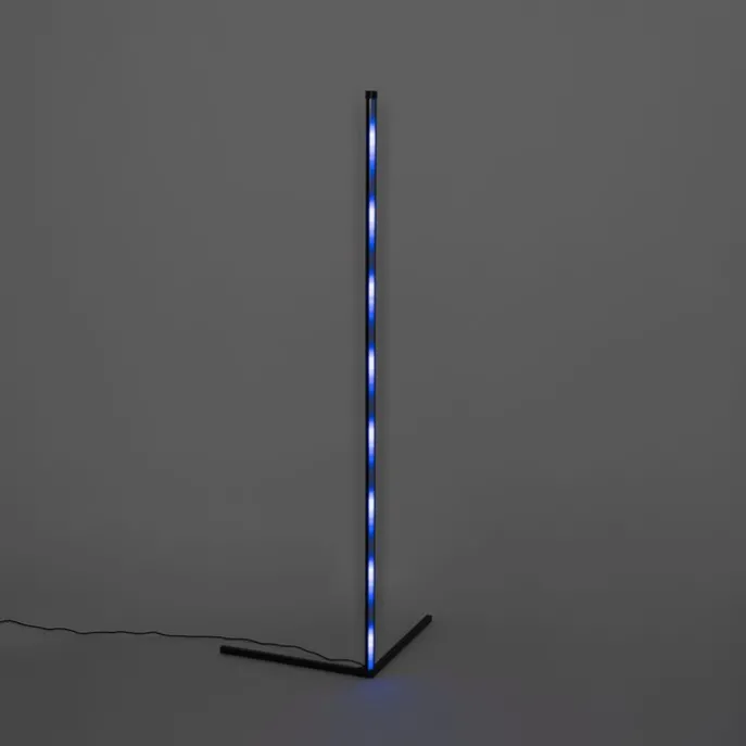 Schwarze Stehleuchte inkl. LED mit RGB und Fernbedienung - Carla