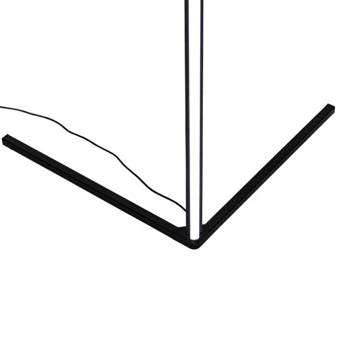 Schwarze Stehleuchte inkl. LED mit RGB und Fernbedienung - Carla