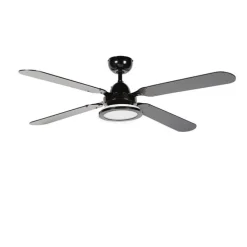 Schwarzer Deckenventilator mit Fernbedienung – Fanattic
