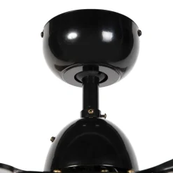 Schwarzer Deckenventilator mit Fernbedienung – Fanattic