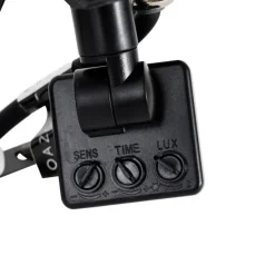 Schwarzer Heizkörper inkl. LED 10W IP65 mit Bewegungssensor - Levana