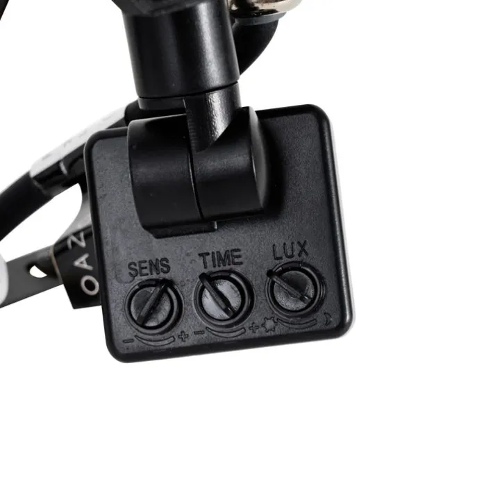 Schwarzer Heizkörper inkl. LED 10W IP65 mit Bewegungssensor - Levana