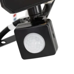 Schwarzer Heizkörper inkl. LED 30W IP65 mit Bewegungssensor - Levana