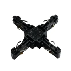 Schwarzer 1-phasiger Schienenverbinder - Slimline