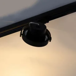 Schwarzer Schienenstrahler für 3-Phasen-Schiene GU10 111cm - 3-Phasen-Experte