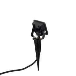 Schwarzer Strahler inkl. LED mit Erdungsstift IP65 - Levana