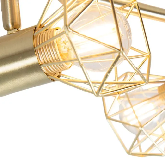 Schwenk- und kippbarer intelligenter LED-Strahler Messing inkl. 2 Wifi P45 - Mosh