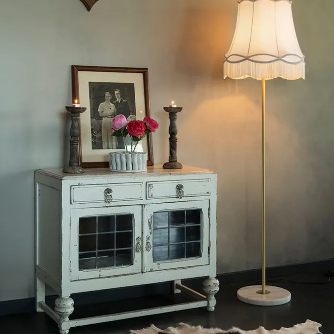 Seidenlampenschirm Creme 45/30/44 - Granny