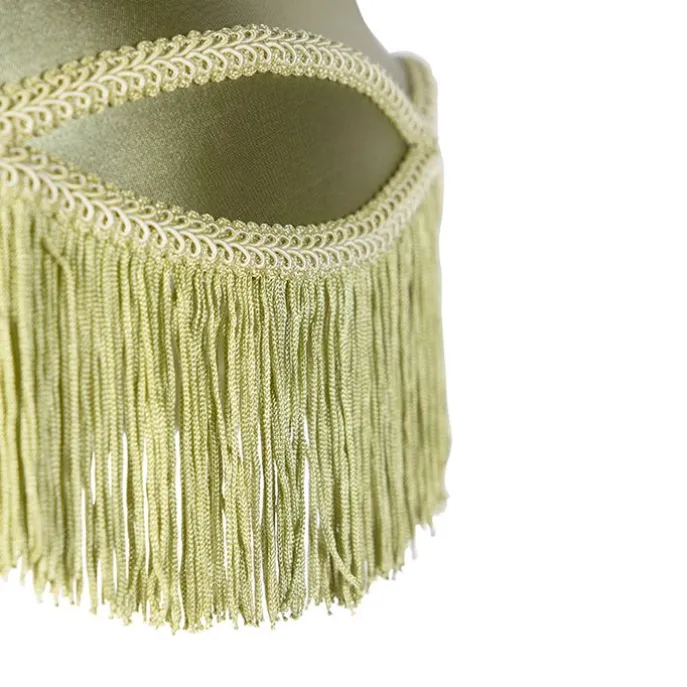 Seidenlampenschirm grün 45/30/44 - Granny