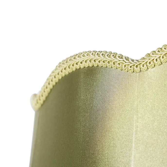 Seidenlampenschirm grün 45/30/44 - Granny